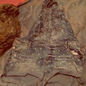 Denim overalls